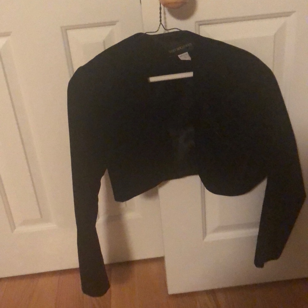 Black velvet shrug